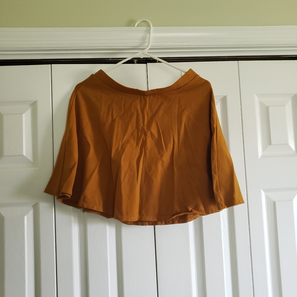 Mustard Mini Skirt